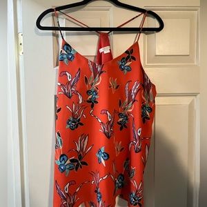 Orange floral print camisole